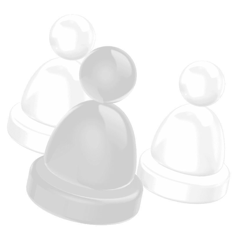 Company hero image which is an image of three chess figures